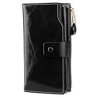 Algopix Similar Product 17 - YALUXE Womens Genuine Leather Wallet