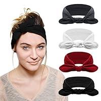 Algopix Similar Product 3 - DRESHOW 4 Pack Headbands for Women Bow