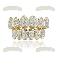 Algopix Similar Product 18 - JINAO Gold Diamond Grill for Your Teeth