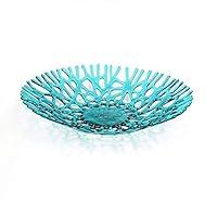 Algopix Similar Product 1 - Lacy Glass Art Sea Coral Fruit Bowl 