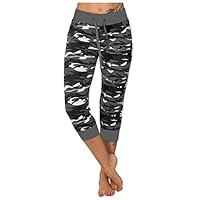 Algopix Similar Product 16 - HGps8w Camo Capris for Women 2024