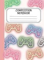 Algopix Similar Product 4 - Video Game Composition Notebook Pastel