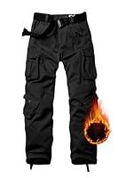 Algopix Similar Product 1 - TRGPSG Mens Fleece Lined Hiking Pants