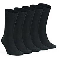 Algopix Similar Product 1 - GoWith 5 Pairs Mens Dress Socks Soft