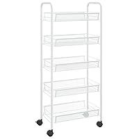 Algopix Similar Product 17 - vidaXL 5Tier Kitchen Trolley in White