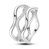 Algopix Similar Product 12 - Andora 925 Sterling Silver Women Rings