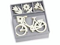 Algopix Similar Product 16 - cArtUs Box with Wooden Ornaments Happy