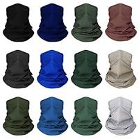 Algopix Similar Product 5 - 12 pcs Breathable Neck Gaiter Face