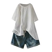 Algopix Similar Product 18 - Plus Size Tops Women Vintage Short