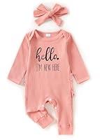 Algopix Similar Product 1 - fimaska Newborn Baby Girl Clothes I AM