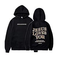 Algopix Similar Product 4 - Jesus Loves You Christian Hoodies for