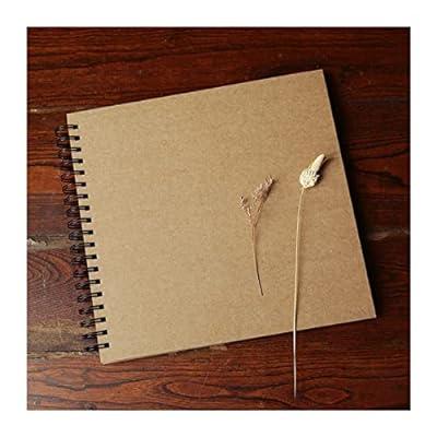 80 Pages Hardcover Kraft Scrapbook Albums, Blank Journal for Scrapbooking  (8x8 Inches)