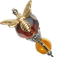 Algopix Similar Product 7 - BEE HONEY AMBER GLASS CRYSTAL Stick Hat