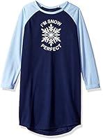 Algopix Similar Product 6 - Crazy 8 Girls' Big Sleep Gown, Snow, M