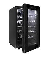Algopix Similar Product 16 - LACOR 18 Bottles Wine Cellar Black 50