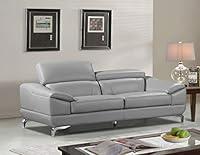 Algopix Similar Product 3 - Cortesi Home Vegas Genuine Leather Sofa