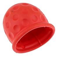 Algopix Similar Product 15 - Homyl Red Auto Tow Ball Bar Cap Cover