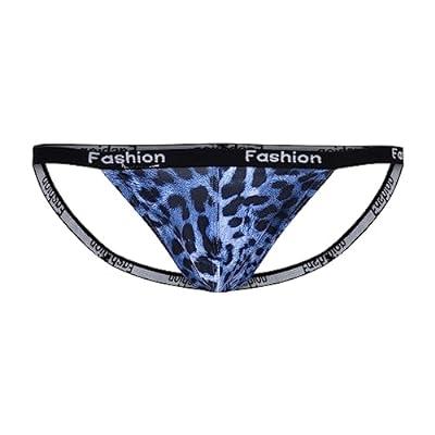 Hot Sale Underwear Mens Briefs Comfort G-string Jockstrap Knickers Leopard