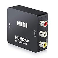 Algopix Similar Product 1 - QGECEN 1080p HDMI to AV 3RCA CVBS