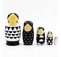 Algopix Similar Product 7 - HAFUNE Matryoshka Stacking Dolls 5