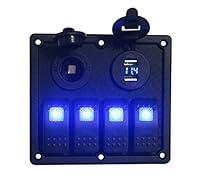 Algopix Similar Product 3 - BANDC 12v24v 4 Gang Rocker Switch
