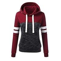 Algopix Similar Product 16 - Splice Hoodies Pullover Xesvk Women
