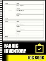 Algopix Similar Product 13 - Fabric Inventory Log Book Fabric