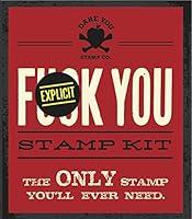 Algopix Similar Product 4 - Fuck You Stamp Kit The Only Stamp