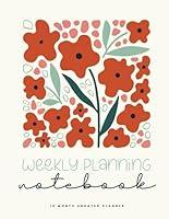 Algopix Similar Product 5 - Weekly Planning Notebook Retro Poppy