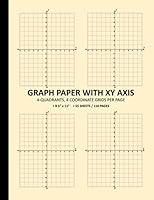 Algopix Similar Product 20 - Graph Paper with XY Axis 4 Coordinate