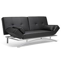 Algopix Similar Product 2 - Baxton Studio Sawyer Modern Futon, Black