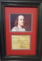 Algopix Similar Product 3 - Benjamin Franklin hand written note