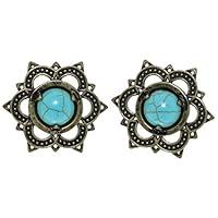 Algopix Similar Product 10 - 00g 10mm Brass Tribal Lotus Flower