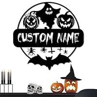 Algopix Similar Product 5 - Custom Metal Sign Happy Halloween