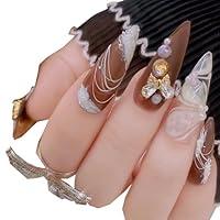 Algopix Similar Product 19 - Handmade press on false nails for