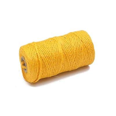 75 Feet 5 Ply 5mm Thick Natural Jute Twine String for Gardens and Crafts 
