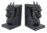 Algopix Similar Product 2 - Bellaa Gothic Dragon Bookends Midieval