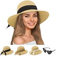 Algopix Similar Product 14 - Sun Hats for Women Wide Brim Beach Hat