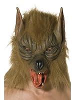 Algopix Similar Product 17 - Smiffys mens Wolf Costume Mask Brown