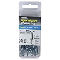 Algopix Similar Product 17 - 15PK 1/8"D L STL Rivet, Pack of 5
