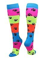 Algopix Similar Product 20 - TCK Neon Rainbow Fun Print OTC Socks