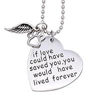 Algopix Similar Product 9 - ORIYA Loss of Pet Necklace Dog Cat