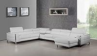 Algopix Similar Product 4 - Divani Casa Arles Modern White Leather
