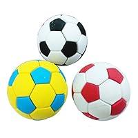 Algopix Similar Product 11 - 3Pcs Football Soccer Rubber Eraser
