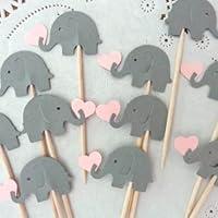 Algopix Similar Product 7 - Grey Elephants holding Light Pink