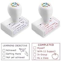 Algopix Similar Product 10 - 2 Pack Teacher Stamps Checkbox Grading