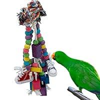 Algopix Similar Product 6 - GILYGI 224 Large Parrot Chew Toy Bird