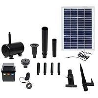 Algopix Similar Product 3 - Sunnydaze 132 GPH Outdoor Solar Pump