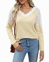 Algopix Similar Product 3 - Women Autumn Lace Shoulder Long Sleeve