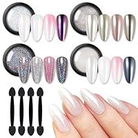 Algopix Similar Product 13 - BORN PRETTY Chrome Nail PowderWhite